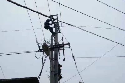 更換絕緣導線，拆除舊電桿，心里電桿，有效降低線路損耗