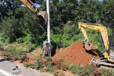 臨朐縣供電公司對10千伏朱堡線3條支線進(jìn)行災(zāi)后缺陷整治