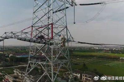 江蘇電力：重要交跨升高改造走線驗(yàn)收
