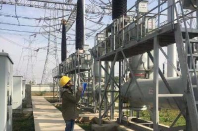 淮安運維站與特高壓直連的兩條線路進行特巡