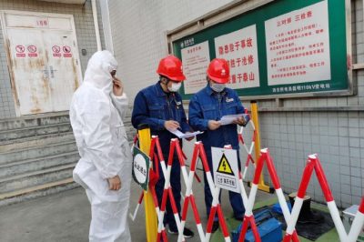 陜西省軍人軍區(qū)服務(wù)社進行增容供電工作