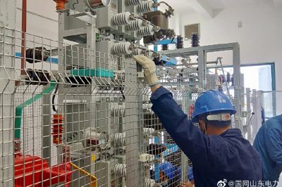 煙臺市福山區(qū)供電公司對110千伏牛莊站進行擴建