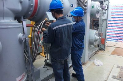 不畏高溫，進(jìn)行二次保護(hù)驗(yàn)收、消缺