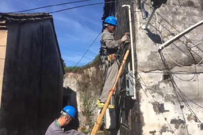 對(duì)湖熟街道河南社區(qū)獅子門(mén)2#站107戶(hù)接戶(hù)線(xiàn)改造