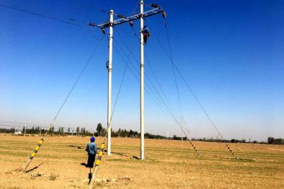 在35千伏滋杰線檢修消缺