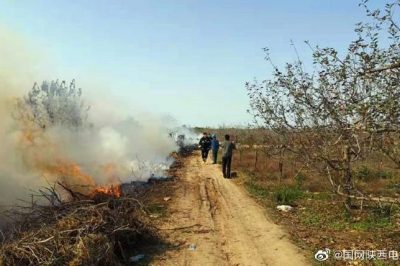 電運檢分公司咸陽保線站正在對重點線路進行保電