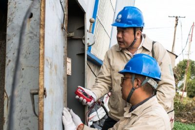 對轄區(qū)內(nèi)用電線路進行檢查，試跳漏電保護器