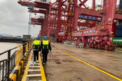 完成寧波舟山港高壓岸電設備冬季巡檢